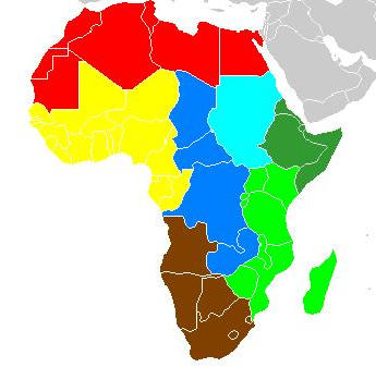 Ethnomusical map of Africa
