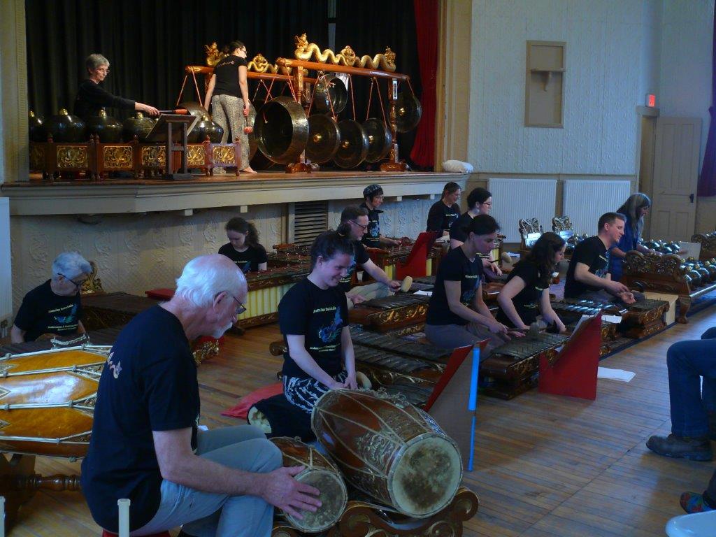 Detail of Javanese gamelan instruments