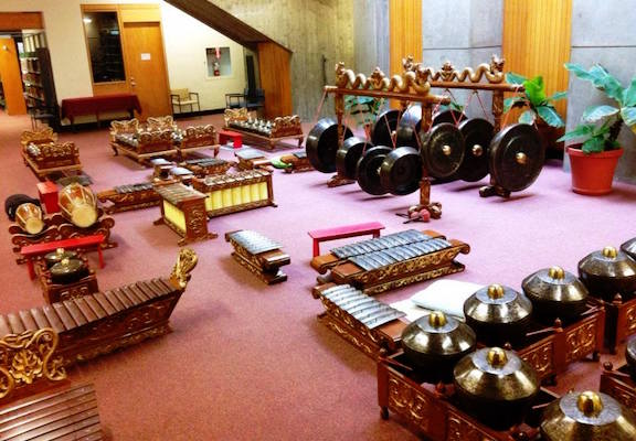 Gamelan instruments in performance