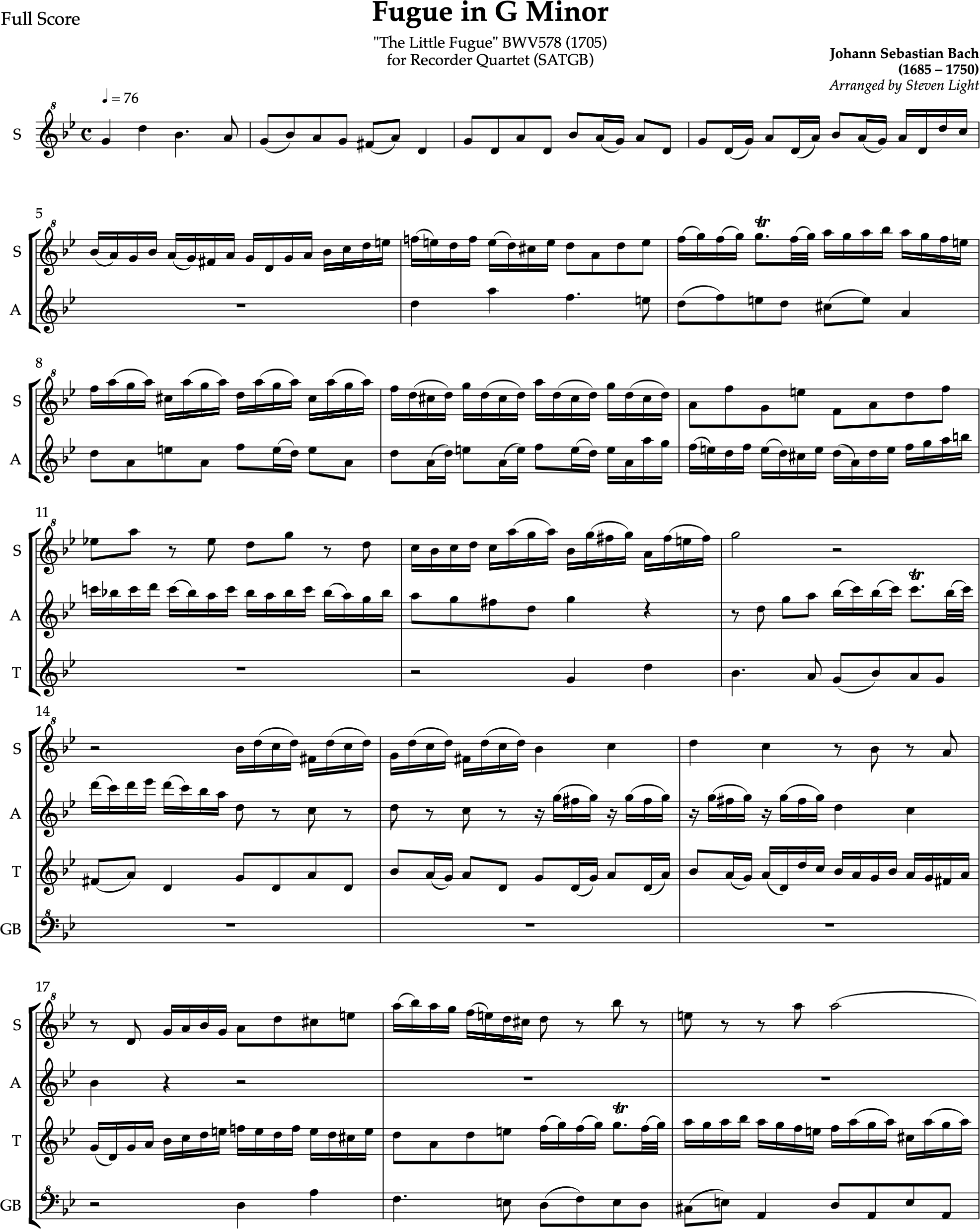 Preview image for Little Fugue in G minor