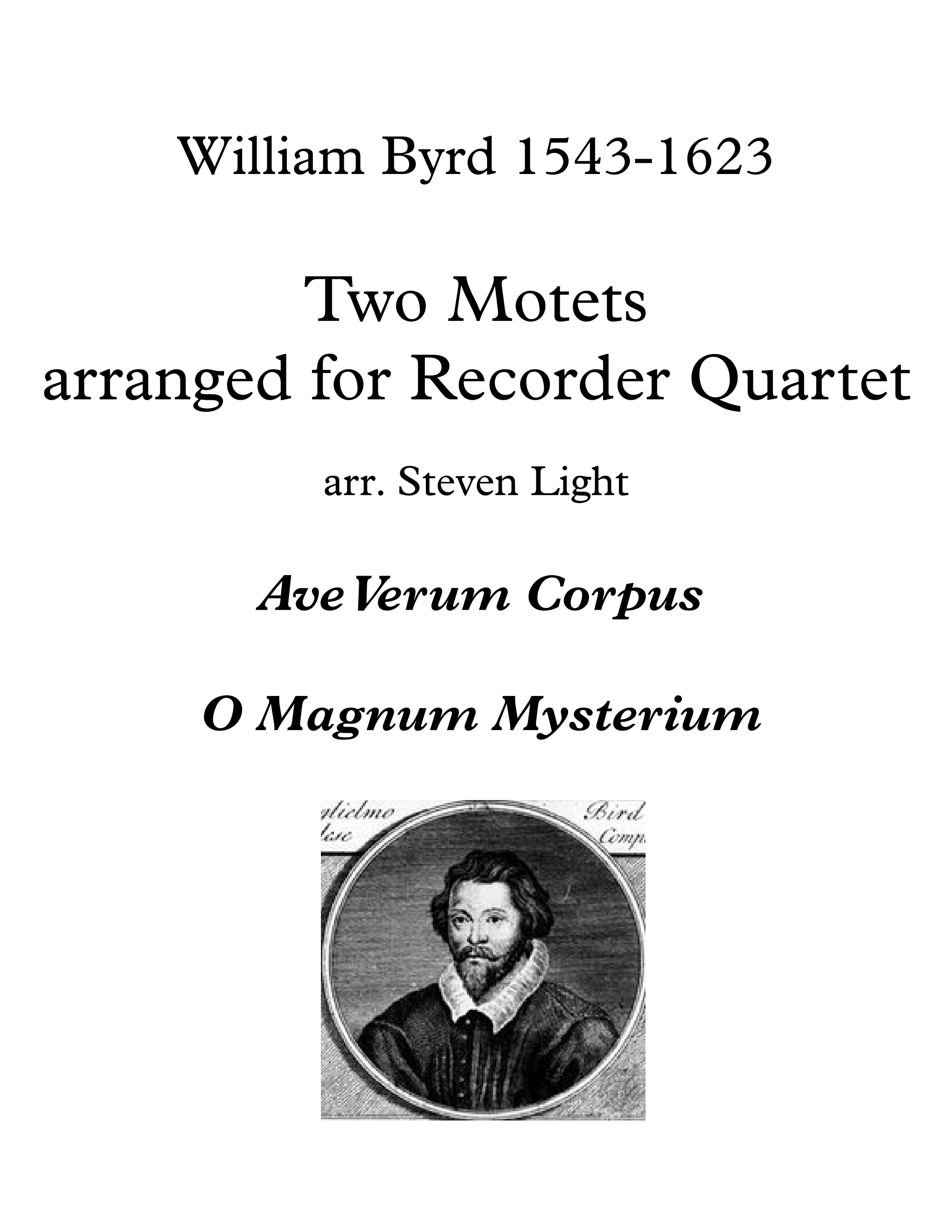 Preview image for Two Motets by William Byrd
